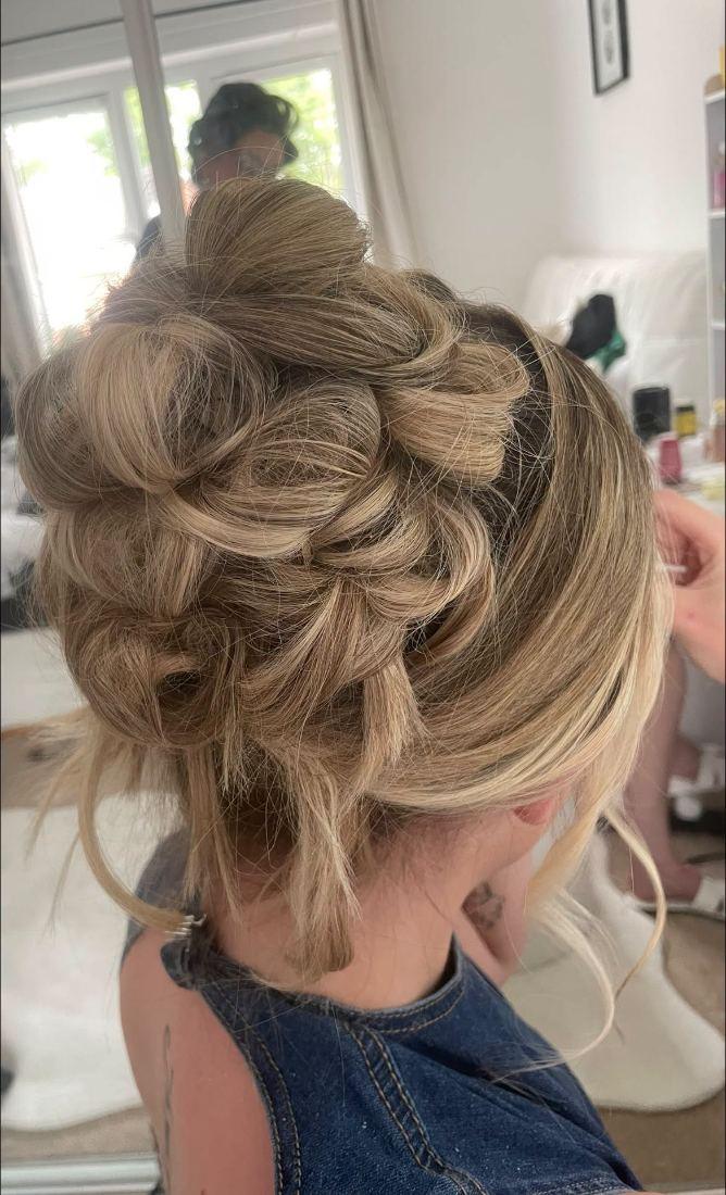 A textured occasion up-do